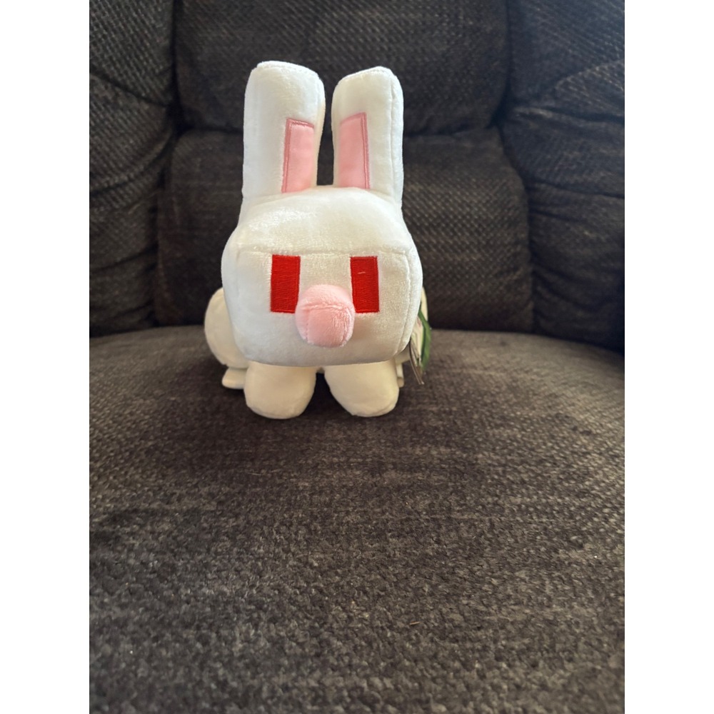 Minecraft White Rabbit Plush Mattel Mojang Studios Plush NWT
